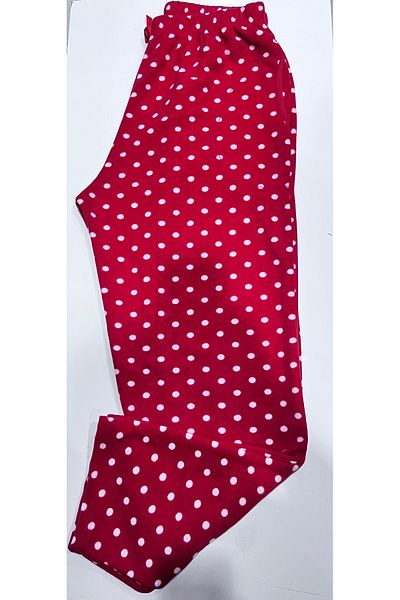 Arkan Plus Size Fleece Pajama Bottoms Winter Elastic Waist Single Bottom