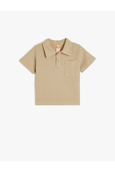 Koton Cotton Polo Collar Short Sleeve T-Shirt