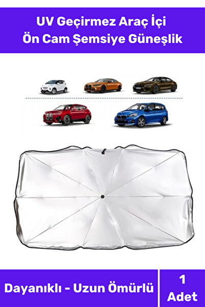 Lidyacottone Слънчобран за кола от серията Premium - чадър, титаново сребърно...