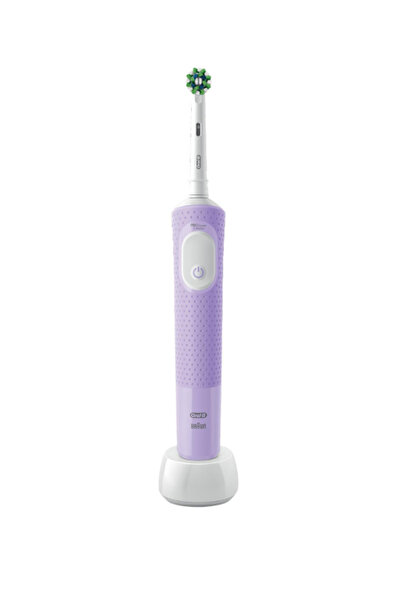 Oral-B D103 Vitality Pro Cross Action Şarjlı Elektrikli Diş Fırçası Siyah-Lila, Diş Macunu 50ml Avantaj Set
