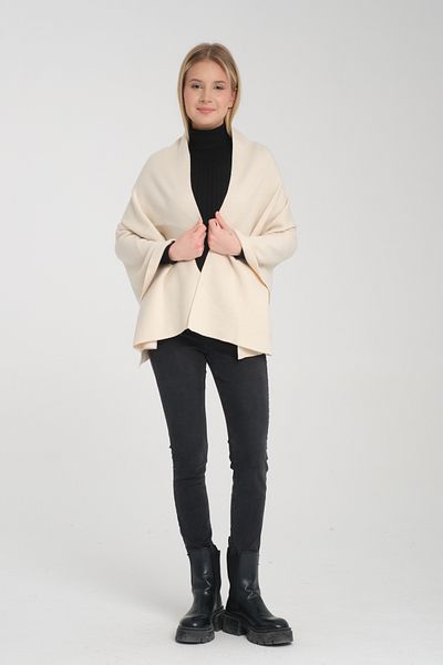 Wega Moda Plain Knitwear Knit Shoulder Shawl, Women's Stylish Comfortable Winter Shoulder Shawl, Shoulder Accessory, Puffy Scarf Shoulder Shawl