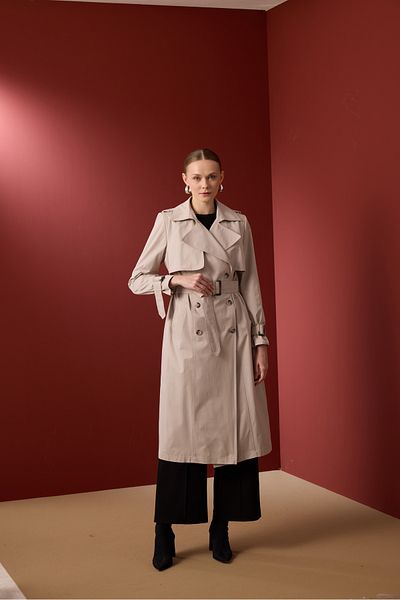 NUR KALAY COLLECTION Waterproof Premium Long Trench Coat