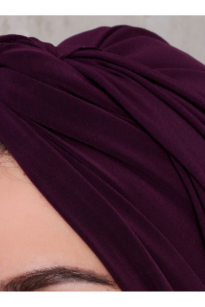 Differenza Dark Plum Sandy Wrapped Bonnet