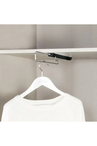 Hafele Select Vestiyer Askısı Raylı Siyah 350mm
