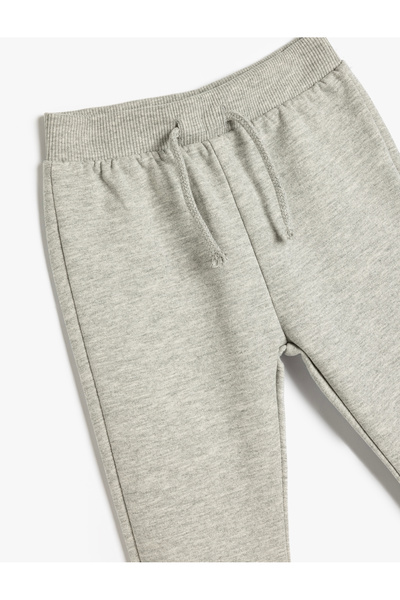 Koton Beli Bağlamalı Pamuk Karışımlı Basic Jogger Eşofman Altı