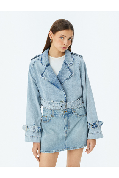 Koton Oversize motoros farmer dzseki duplasoros galléros övvel