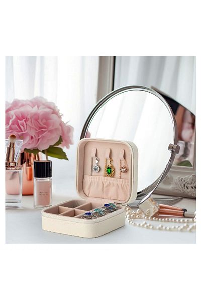 gaman Jewelry Box Organizer Portable Jewelry-Jewelry Storage Box Mini Multiple Jewelry Organizer