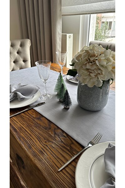 Decamor home Gray Carefree Stain-Proof Long Runner