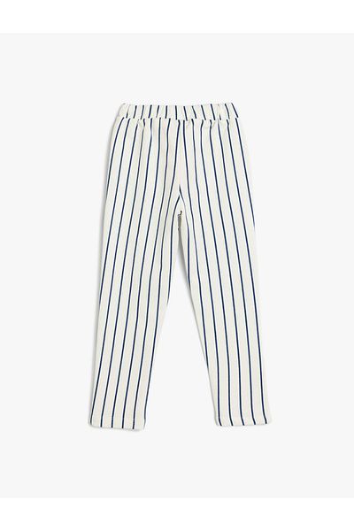 Koton Pantaloni din bumbac cu talie