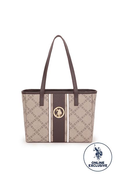 U.S. Polo Assn. Geantă de umăr pentru femei Mink - Exclusie online Us8028