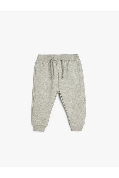 Koton Basic Jogger Sweatpants with Tie Waist Cotton Blend