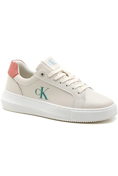 Calvin Klein Kadın Chunky Taban Ck Logo Beyaz Sneaker
