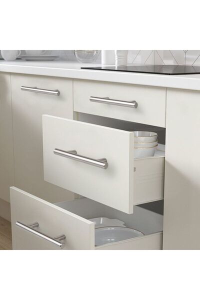 almital mobilya aksesuarları furniture accessories Keijo INOX 128mm Paslanmaz Kulp (mobilya, dolap kulbu, kulp modeli)