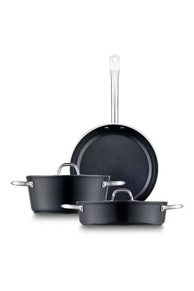Jumbo Swiss Crystal Black 5 Piece Cookware Set