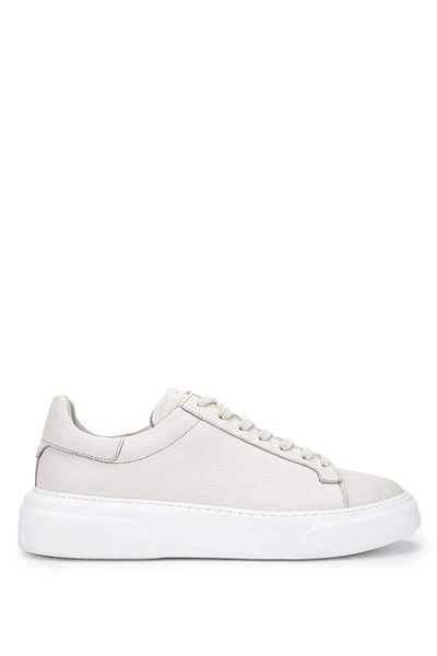 Tamer Tanca Men's Genuine Leather Beige Sneakers & Sports Shoes