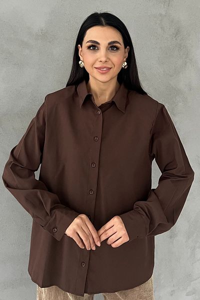 Seda Yalçın Atelier Brown Padded Basic Shirt