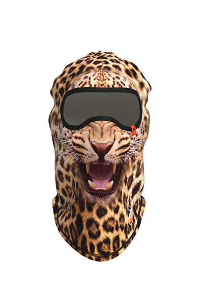 Maskara Extreme Funny Balaklava, Su İtici özellikli(DWR) Baskılı Snowboard, K...