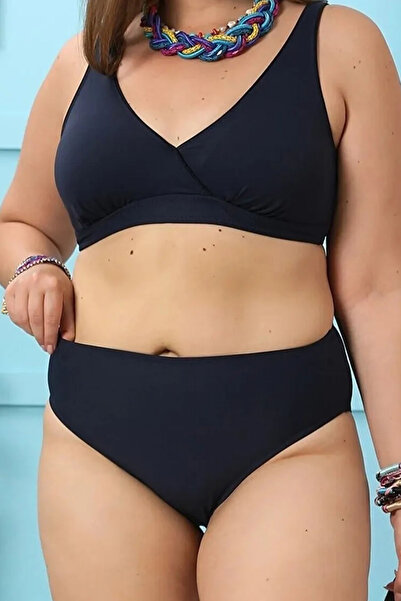 Swana Kadın Büyük Beden Kruvaze Bikini Takımı
