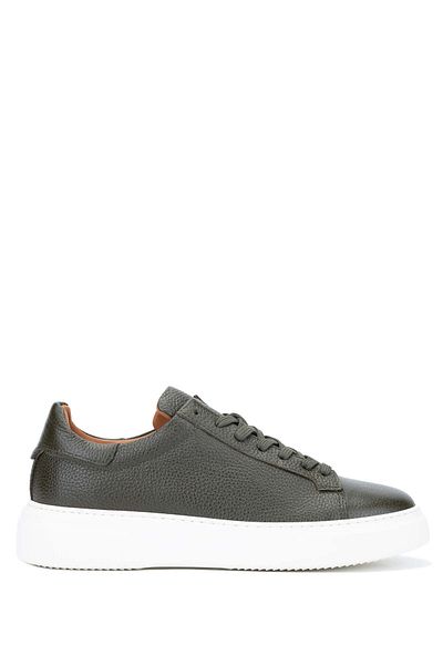 Tamer Tanca Men's Genuine Leather Green Sneakers & Sports Shoes
