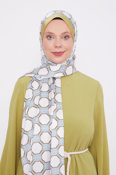 Levidor Angel Shawl με πράσινο εξαγωνικό σχέδιο λαδιού