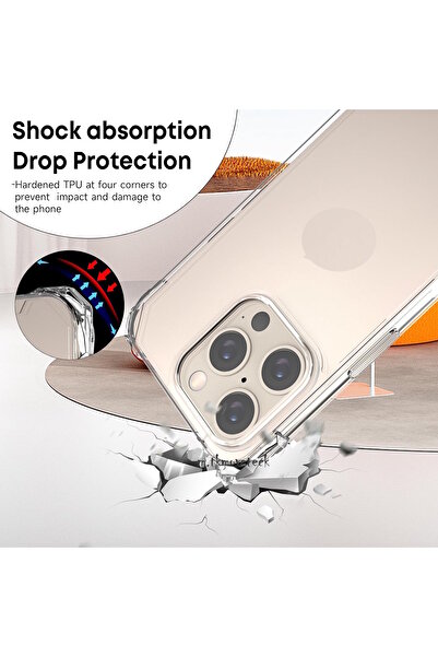 m.tk moveteck İphone 16 Pro Kılıf Köşe Korumalı Şeffaf Silikon Boyun ve Omuz Askılı ipli Telefon Çantası ipi