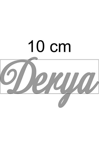 hoby shop Silver Aynalı Pleksi Isim- Gümüş Aynalı Pleksi Isim 10 Cm Gumus
