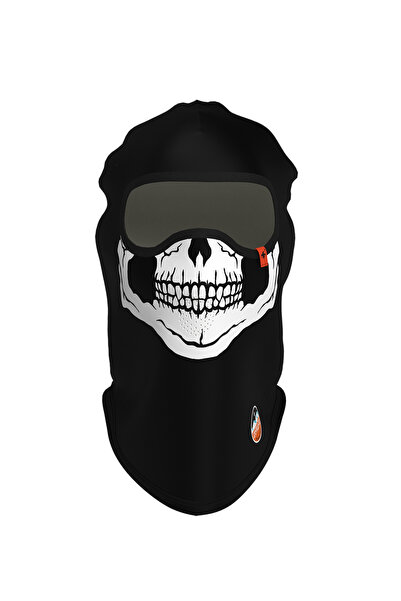Maskara Extreme Funny Balaklava, Su İtici özellikli(DWR) Baskılı Snowboard, K...