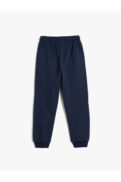 Koton Βαμβακερό Basic Sweatpants - Δεμένη μέση και λεπτομέρεια τσέπης