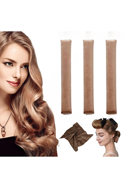 Simetra deri kaymaz nuget mini bigudi seti saç şekillendirici saç sosisi