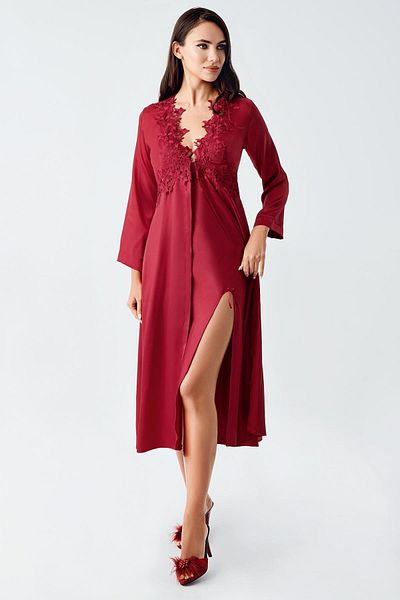 İmaj Image 4000 Burgundy Color Satin 6-Piece Dowry Set