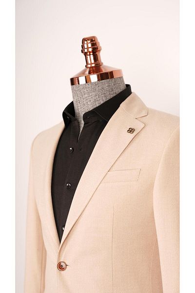 Suit Sartoria Men's Slim Fit Classic Gray Jacket Ssa.4328