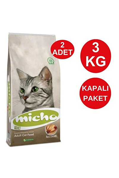 Micho Yetişkin Kedi Maması 3 Kg X 2 Adet