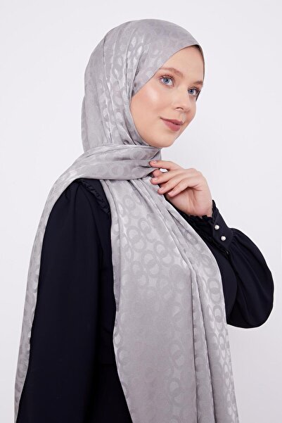 Levidor Antrasit Halka Desen Jakarlı Janjan şal