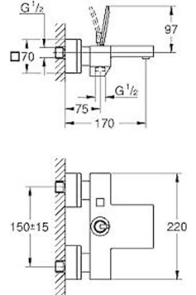 Grohe Eurocube Joy Bathroom Faucet-23666000