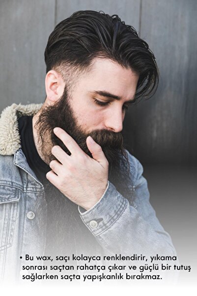 NISHMAN C3 Beyaz Saç Boyayan Şekillendirici Wax 100 ml