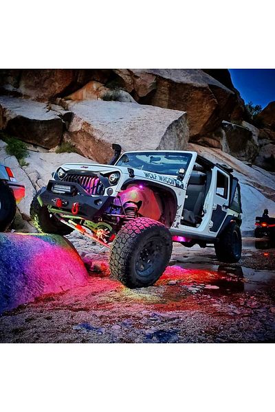 oracle Universal Underbody Wheel Well Rock Light LED Kit, 4 pcs, ColorSHIFT, With Controller & Bluetooth