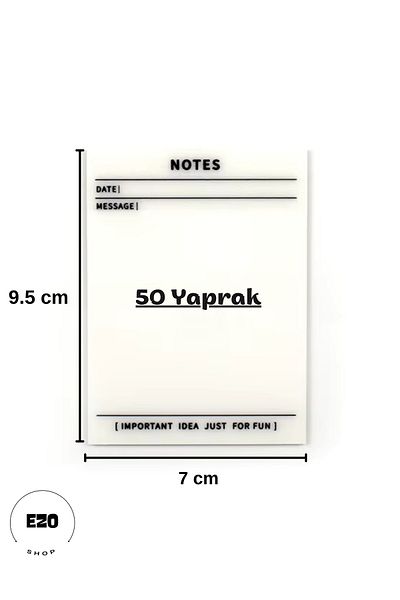 EZOSHOP Transparent Adhesive Post It Note Paper Postit Gridnotes Post-It