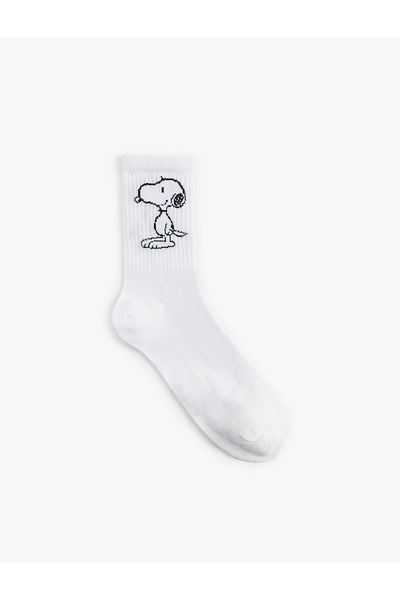Koton Snoopy Licensed Embroidered Socks