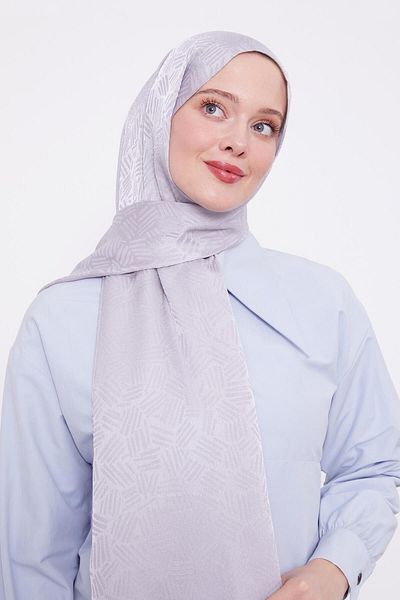 Levidor Şal Janjan Jacquard cu model de bară argintie