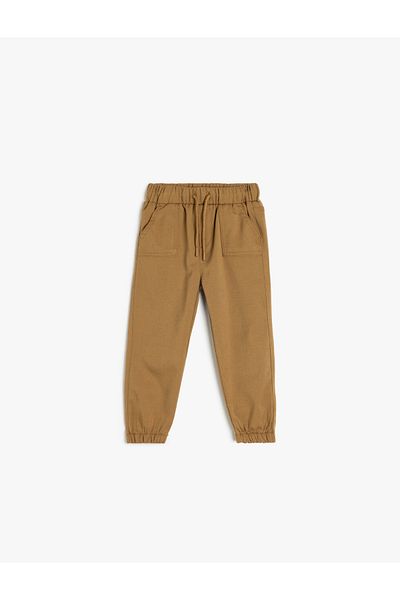 Koton Pocketed Jogger Pants - Waist Tied