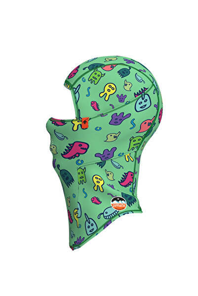 Maskara Extreme Kids Pro Balaklava Baskılı Su İtici özellikli(DWR) Snowboard Kayak, Motosiklet, Bisiklet Kar Maskesi