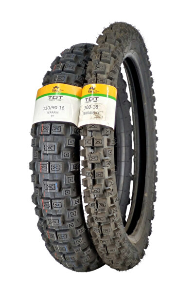 TDT TYRES SET 110/90-16(TT) VE 300-18 (TT) MOTOSİKLET LASTİKLERİ