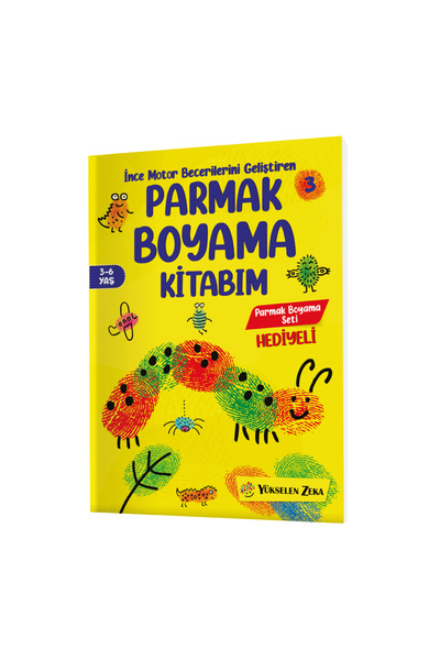 yükselen zeka Parmak Boyama Kitabım Seti 3-6 Yaş