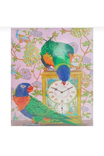 OZN AKSESUAR 27X33 cm 5D Diamond Stone Processing Kit - Parrots Pattern