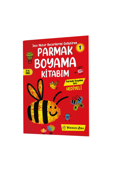 yükselen zeka Parmak Boyama Kitabım Seti 3-6 Yaş