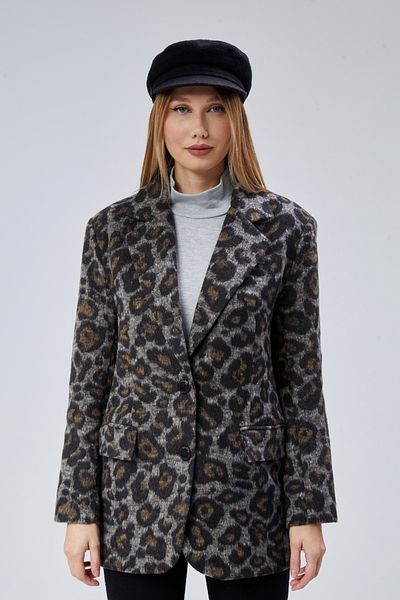Bolivente Jachetă de damă cu imprimeu leopard