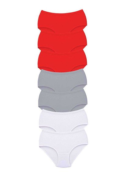 Easy Tedarik 7 Pieces Tutku Women's High Waist Bato Thick Rubber Panties S19