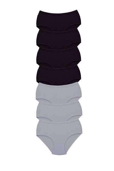 Easy Tedarik 7 Pieces Tutku Women's High Waist Bato Thick Rubber Panties S3