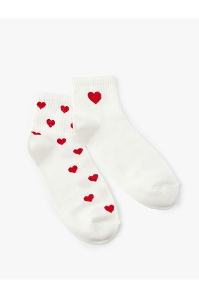 Koton Set of 2 Socks with Hearts