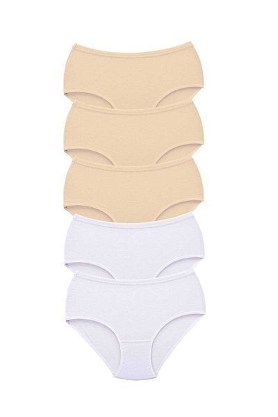Easy Tedarik 5 Pieces Tutku Women's High Waist Bato Thick Rubber Panties S10